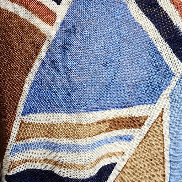 Lightweight Geometric NIC+ZOE Open Front Cardigan - Picture 6 of 11